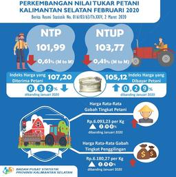 Development Of Farmer Exchange Rates And Grain Producer Prices February 2020