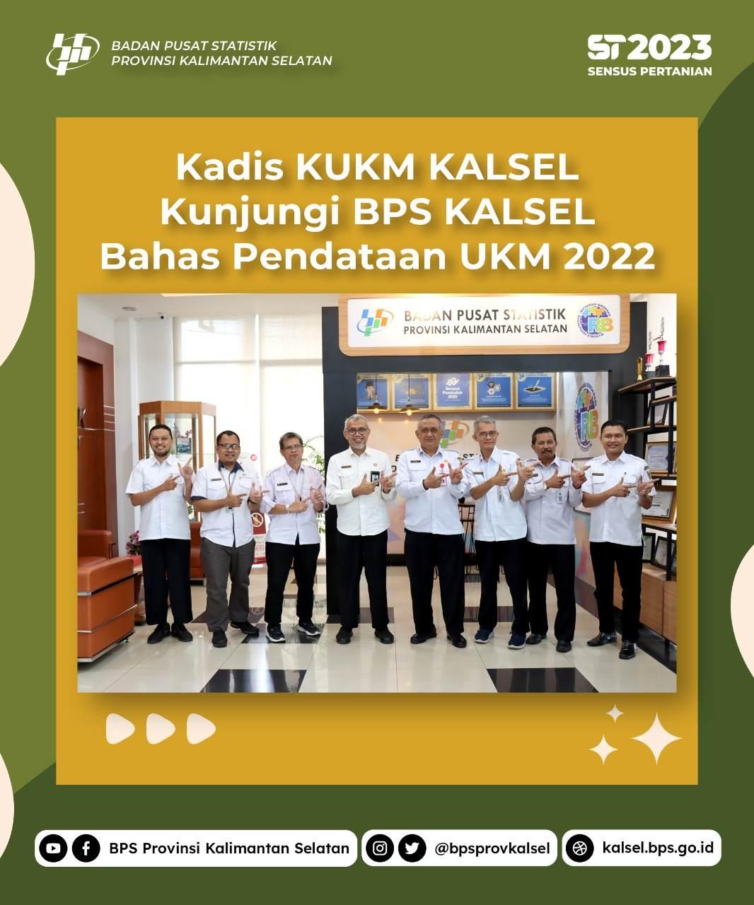 HEAD OF KUKM SOUTH KALIMANTAN VISITS STATISTIC OF SOUTH KALIMANTAN PROVINCE 