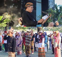 79th Independence Day Ceremony of the Indonesia Republic at the BPS of South Kalimantan Province