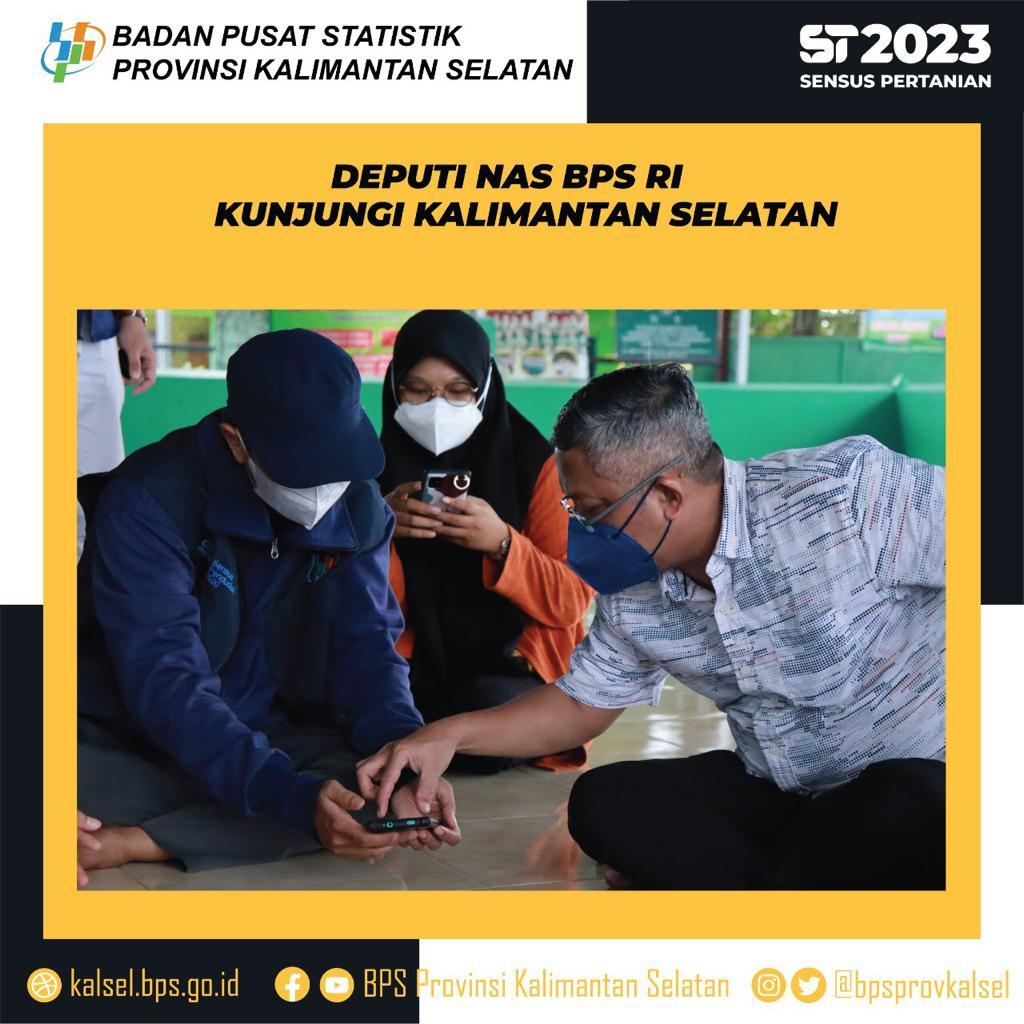 DEPUTI NAS BPS RI KUNJUNGI KALIMANTAN SELATAN