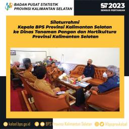 Silaturrahmi Kepala BPS Provinsi Kalimantan Selatan ke Dinas Tanaman Pangan dan Hortikultura Kalsel