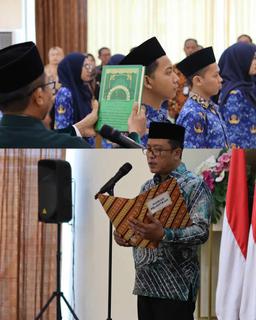 Oath-Taking and Inauguration Ceremony for Functional Officials at BPS South Kalimantan Province