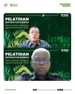 Pelatihan Instruktur Daerah (Inda) Pencacahan Lengkap Sensus Pertanian 2023