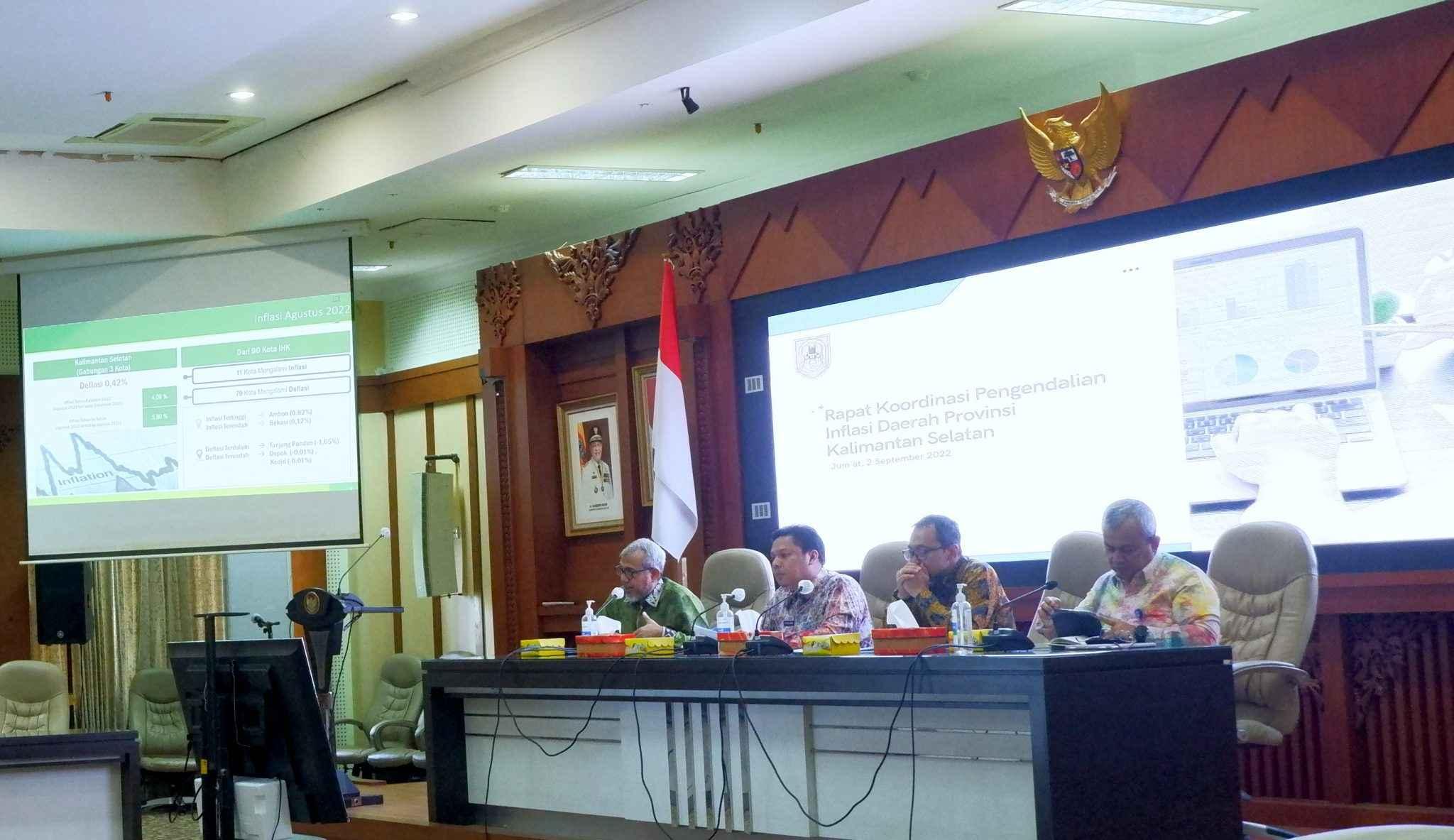 Statistic of South Kalimantan Province Attends Regional Inflation Control Coordination Meeting