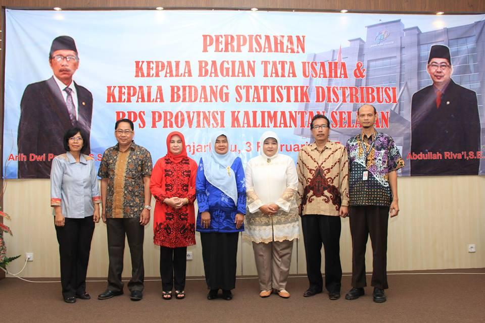 Farewell for Head of General Affairs and Distribution Statistics at Statistic of South Kalimantan